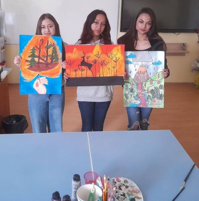 Участие в конкурс за рисунка С очите си видях бедата 1